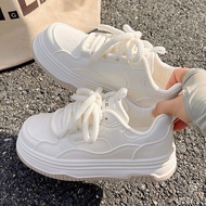 <[CDATA[White Thick-Sole Women's Casual Sneakers - New Style]]>
