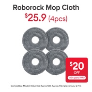 Mop Cloth for Roborock Saros 10R/Saros Z70/Qrevo Curv 2 Pro