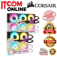 CORSAIR iCUE H100I H150I ELITE CAPELLIX XT 240MM 360MM AIO WATER COOLING BLK/WHT