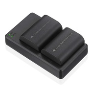 LP-E6NH High Capacity Batteries Pack (2950mAh) and Dual Battery Charger for LP-E6NH Battery for 90D,