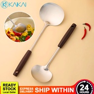 🔥 HEAT BUDDY 🔥 Stainless Steel Kitchen Frying Spatula Mushroom Stir Fry Spoon Turner Senduk Sudip 锅铲