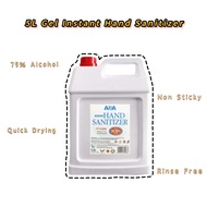 ADA 75% Alcohol Instant Hand Sanitizer 5L 5 litres Approved by KKM Rinse Free Quick Drying 酒精凝胶洗手液