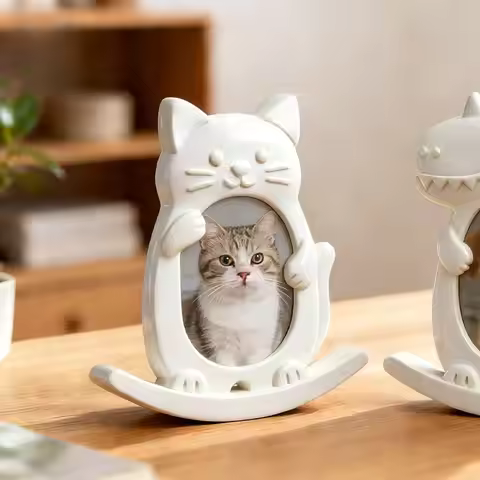 DIY Cartoon Pet Photo Frame Mold Diy Creative Photo Silicone Tools Desktop Souvenirs Pet Frame Mold 