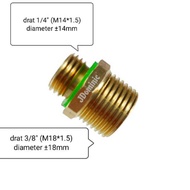 External thread connection to thread - thread converter thread converter thread reducer converter ME