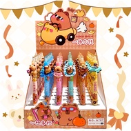 NO-A707Capibara is pressing the button i Sex pen Cute Capybara 3D Resin Signature Pen Highly Attract
