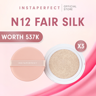 [PAKET CUAN RESELLER] Instaperfect Refill Skincover Air Cushion 11 g (Real Skin Buildable Coverage T