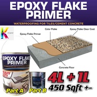 Epoxy Flake Primer 5 Liter Packing Besar Undercoat Lantai Primer 5Liter