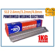 S12 Powerweld Welding Electrode Rod E6013 x 1kg (2.6/3.2/4.0mm)