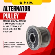 SH1A-18-330 PAW Alternator Pulley - Mazda 2, Mazda 3 BM/ BN/ BP, Mazda 6 GL/ GJ, CX3, CX5 (17mm-6PK)