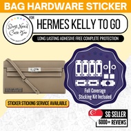 [𝐁𝐍𝐂𝐓👜]💛 Hermes Kelly To Go Wallet Bag Hardware Protective Sticker | Full Coverage Bespoke Seal/Film
