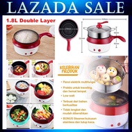 (⭐Ready Stock⭐) multi cooker Lopol Electric NonStick Ceramic/Marble Frying Pan Rice Multi Mini rice cooker 1 liter