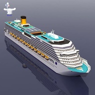 [San] Cruise Ship Paper Model Cruise Ship 3D Paper Model DIY Puzzle Manual Papercrafts Toy POP