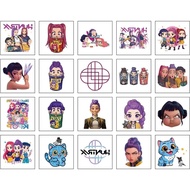 Bandai | 20/60pcs/set Cartoon Kpob Damon Hunters Rumi Kang Temporary Tattoo Sticker Rumi Tattoo Stic