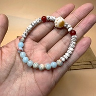 Original Star Moon Bodhi Seed Small Abacus Bead Handmade Bracelet with Shape Stone&Bodhi Cat Claw Fr