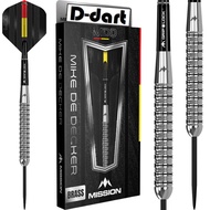 MISSION STEEL TIP DARTS - 20G MIKE DE DECKER BRASS DART TUNGSTEN LOOK STEEL DART