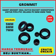 GROMMET 5MM 6MM 7MM HYDROPONIC RUBBER SEAL PE PVC HOSE 5 MM 6 MM 7 MM - 5MM SERVICES