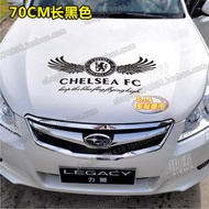 [Quick Shipment] Car Sticker Reflective Team Car Sticker Chelsea Wings Rear Windshield Hood Head Cov