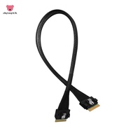 PCIE4.0x8 SFF8654 to SFF8654 Male to Male Data Cable Slimsas 8X SFF8654 X8  Cable for GPU Graphics C