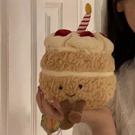 Sáng tạo JELLYCAT bánh sinh nhật gối ôm nhỏ sẽ hát đồ chơi sang trọng thú vị và kỳ lạ quà tặng búp b