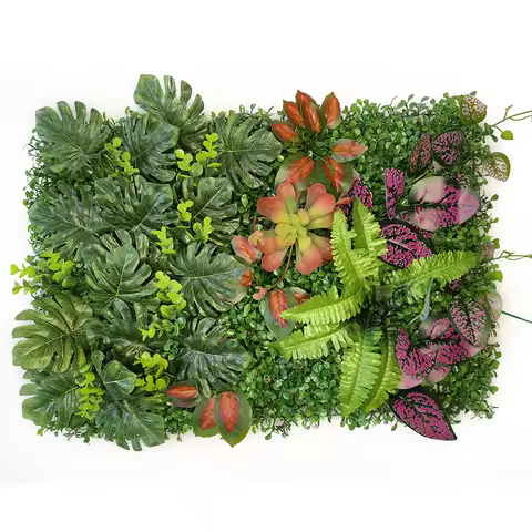 40 * 60CM New Artificial Ivy Wall Fence Artificial Ivy Leaf Panel Decoration Hotel Outdoor Garden We