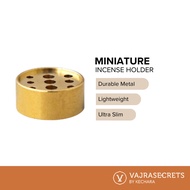 Miniature Metal Incense Sticks Holder (9 Holes / Cone / Gourd / Bowl / Lotus) - For Slim or Regular Incense Sticks