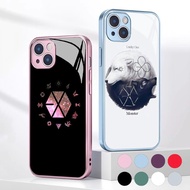 Exo Kpop Tempered Glass Phone Case For IPhone 15 14 13 12 11 Pro XS Max Plus Mini X XR 8 7 6s SE2/3 