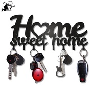 LISHU Metal Wall Mounted Key Holder Decorative Wall Hanger Hook Household Coat Ra With 8 Hooks Cloth