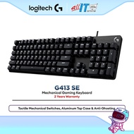 Logitech G413 SE & G413 TKL SE Mechanical Gaming Keyboards - Tactile Switches, Aluminum Top Case & P