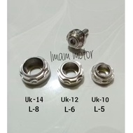 Stainless steel flower L boltRing, thread size 8-10-12-14