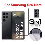 Samsung S25 Ultra Tempered Glass 3 in 1 Screen Protector for Samsung S25+ S24+ S23+ S24 FE S23 Ultra