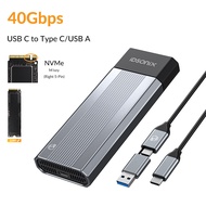 Idsonix M.2 NVMe Vỏ đựng ổ SSD 40gbps Loại C vỏ bọc ổ cứng tương thích với Thunderbolt 3/4 Hỗ trợ 8T