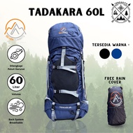 -Seven Summits TADIKARA 60L Carrier Bag Free Rain Cover 60L Travel Backpack Carrier 60 Liter Hiking 