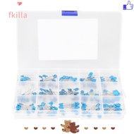 FKILLA 180PCS Capacitors Assortment Kit, 100PF-10000PF 1kV High Voltage Capacitors, Blue 15 Value DI