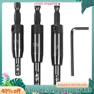 3 PCS Self Centering Drill Bit Set 3/32inch, 7/64inch,1/8inch, Bit,Self-Centering Hinge Drill Bit