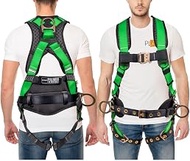 Palmer Safety Hammerhead 5pt Safety Harness Back Padded, QCB Chest, Tongue Buckel Legs Straps, Back 