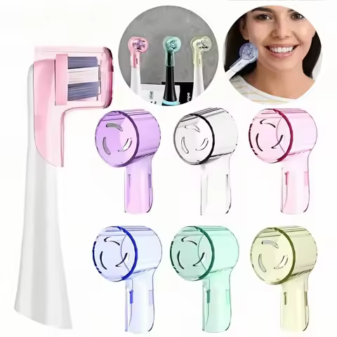 2-8Pcs Colors Toothbrush Dustproof Covers Caps Compatible with Braun Oral B & iO Series Electric Too
