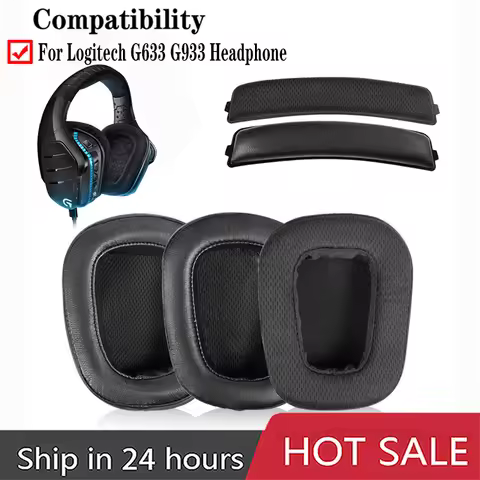Earphone Cover Ear Pads Cushions Headband Kit For Logitech G935 G635 G933 G633 Gaming Headset Earpad