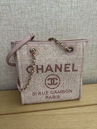 Chanel 沙灘包 Deauville Pink Tote Bag