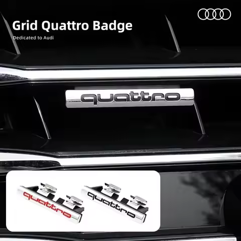 Car Styling Car Front Grille Logo Trim Car Goods For Audi Quattro TT Q2 Q3 Q5 Q7 Q8 A3 A4 A5 A6 A7 R