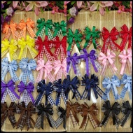 Back to school!!!👩‍🎓 โบว์สก๊อต 2ชั้น โบว์นักเรียน โบว์คู่ BOW-PS22