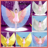 HORIZO Belly Dance Wings - Oriental Egyptian Costume Accessory with Stick for Carnivals