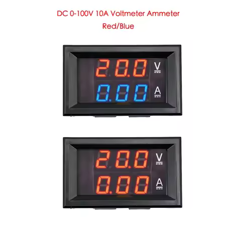 DC 0-100V 10A Voltmeter Ammeter LED Amp Dual Digital Volt Meter Gauge LED display Meter Amperemeter 