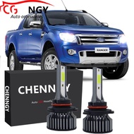 New For Ford Ranger T6 (1stGen) year 2012 - 2014 Front LED Headlight Bulbs 6000K 12V-24V Bright Whit
