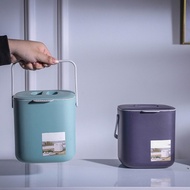 Yao Creative 2 Tiers Compost Bin with Handle Compost Drainer Rubbish Recycling Bin for Indoor  Scrap