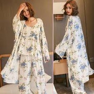 Baju tidur wanita  ( seluar pjg + singlet + cardigan )