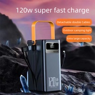 200000mAh 120W fast charging power bank Original brand Portable powerbank with Led Digital Display U