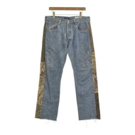 Pants Indigo denim beige