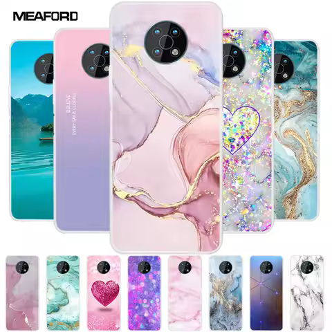 For Nokia G50 Cases G20 G10 G300 Clear Marble Soft Silicone Phone Cases for Nokia G50 5G Back Covers