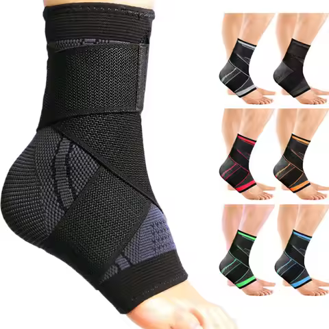 Adjustable Sports Ankle Support Compression Ankle Brace Protector Running Soccer Basketball Gym Ankl