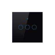 Tuya WiFi Smart Switch Google Voice Control Touch Panel 1 / 2 / 3 4 Gang Black | Tuya WiFi Smart Swi